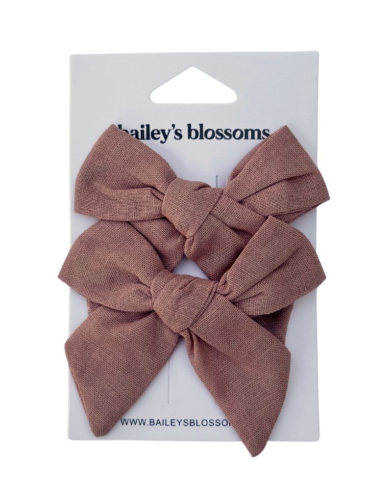 Linen Cotton Piggie Sets - Dusty Pink