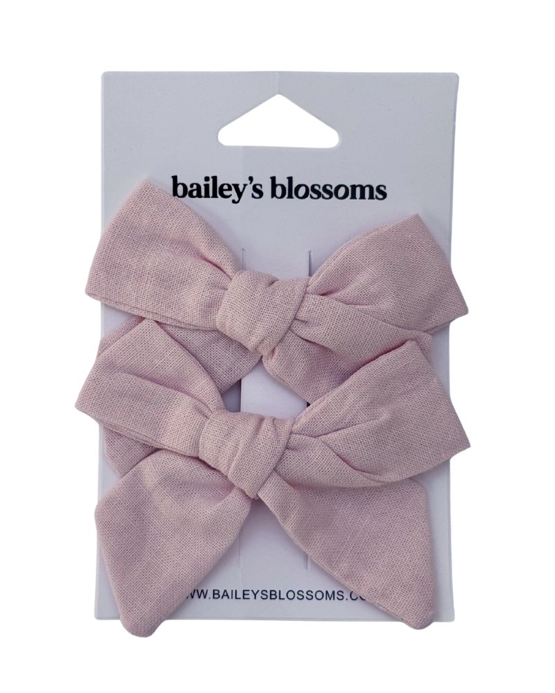 Linen Cotton Piggie Sets - Light Pink