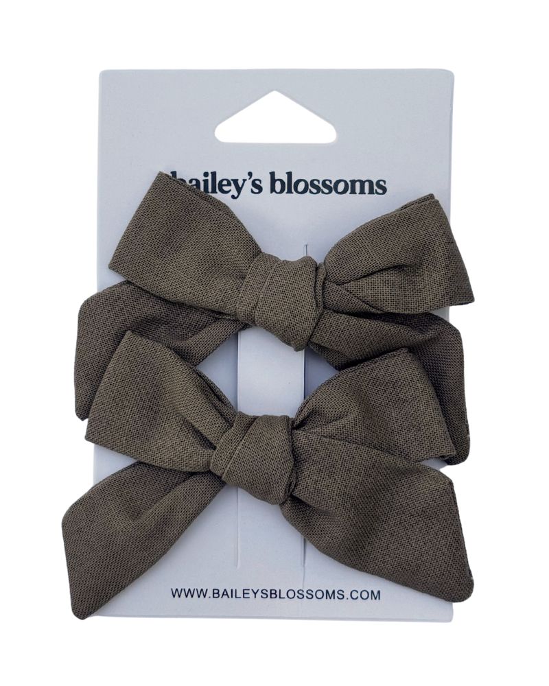 Linen Cotton Piggie Sets - Taupe