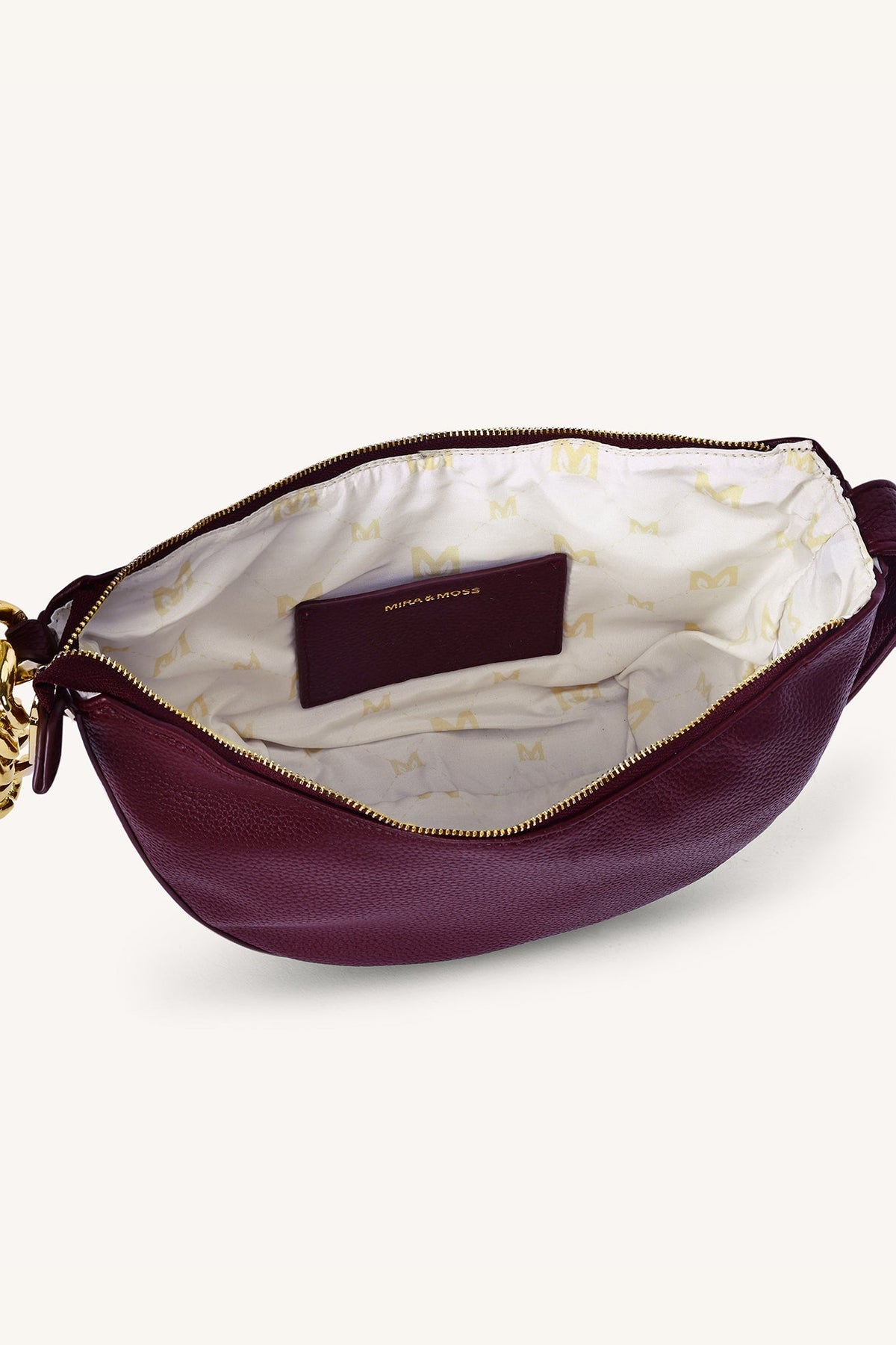 Mira & Moss Valentina Chain Shoulder Bag - Garnet