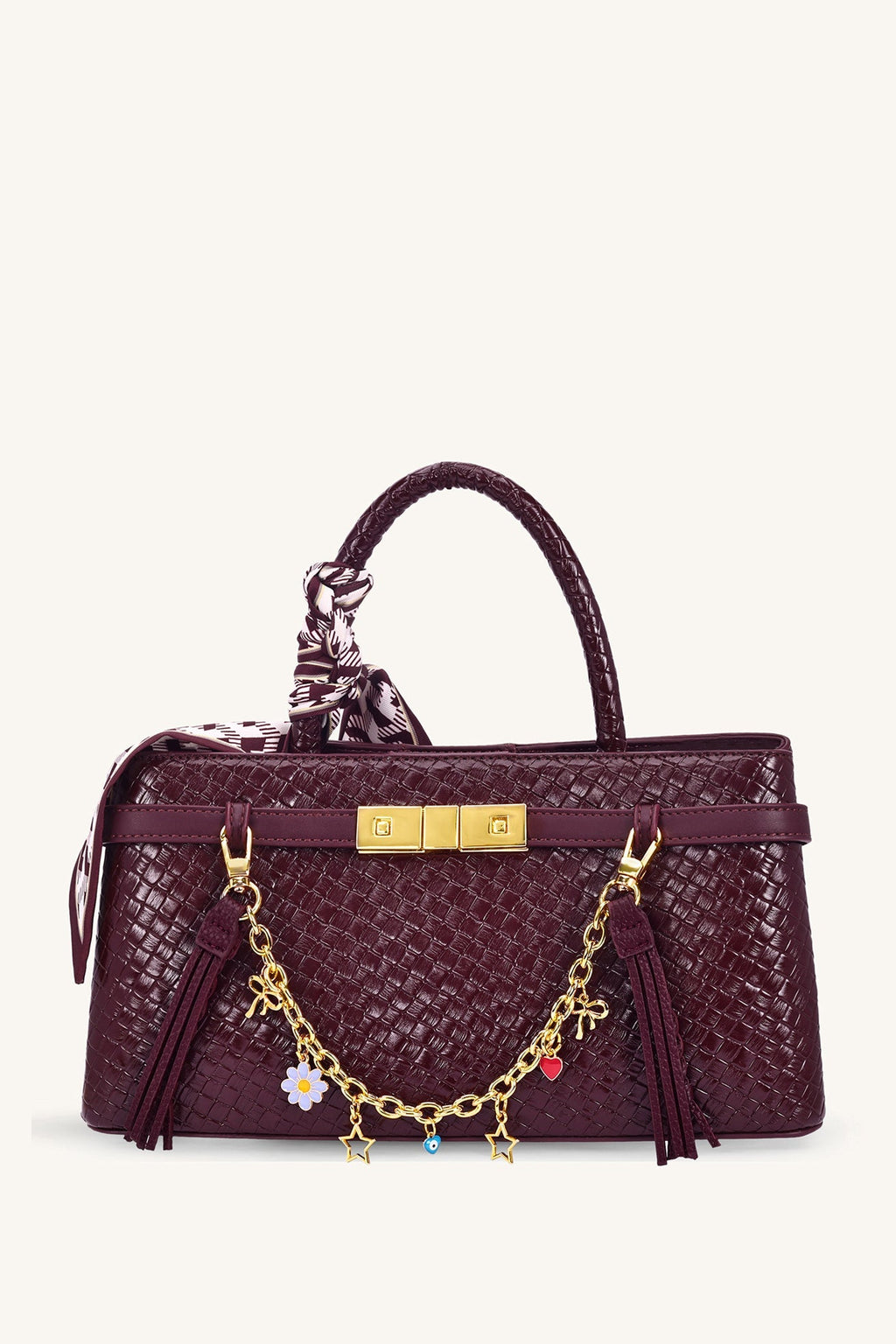 Mira & Moss Celeste Charm Chain - Plum Brown