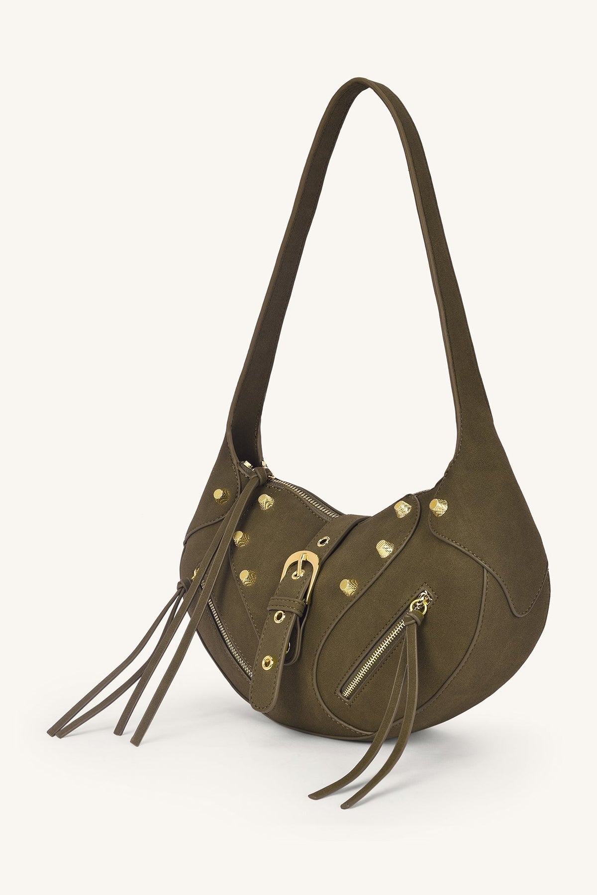 Mira & Moss Ravenne Studded Shoulder Bag - Moss