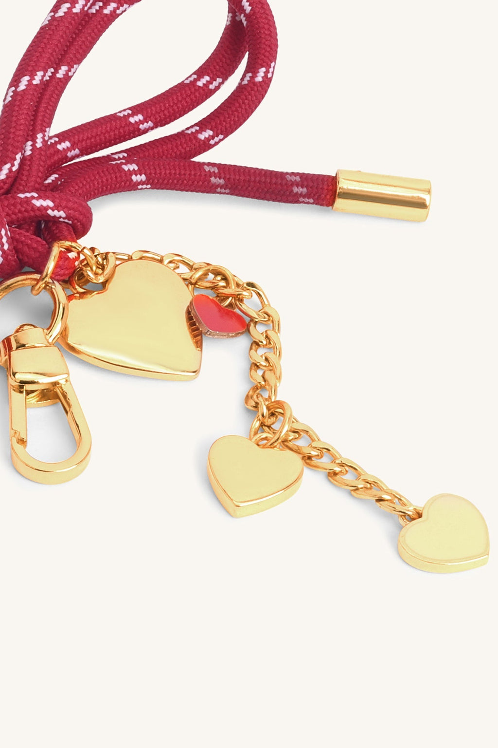 Mira & Moss Cupid Bow Bag Charm - Red
