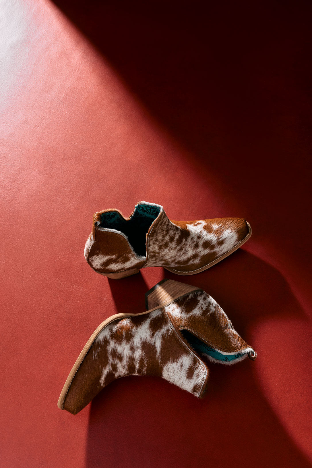 Myra Sunset Bloom Hairon Boots for Women - Split-Top Mid Heels with Pointed Toe Design for Bold Rodeo Escapades