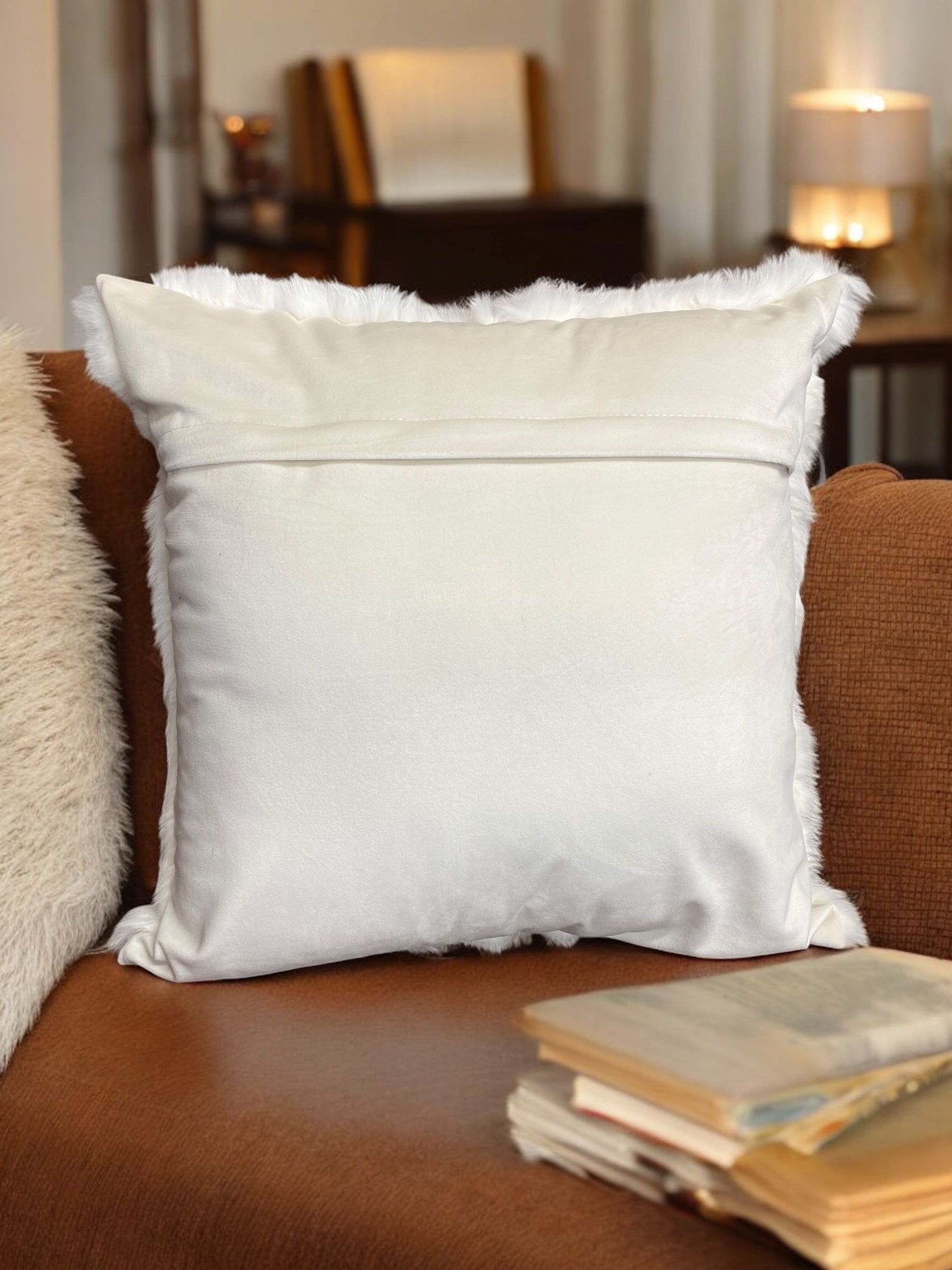 18" White Rabbit Pillow