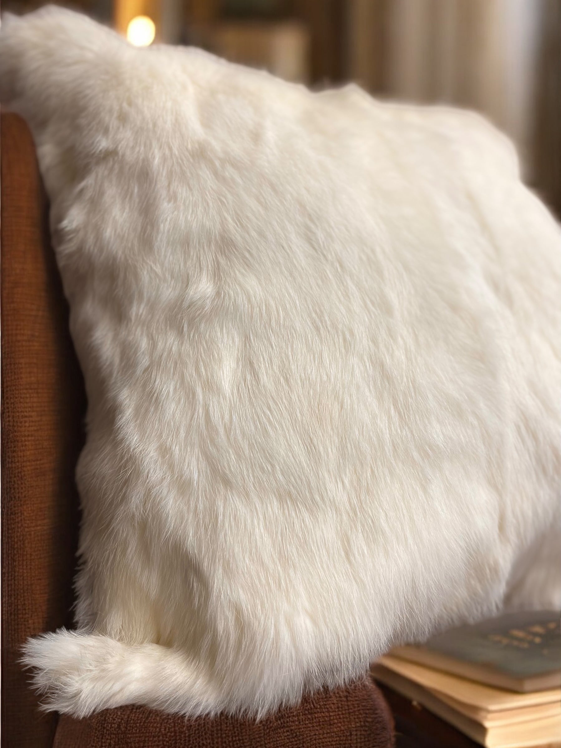 18" White Rabbit Pillow