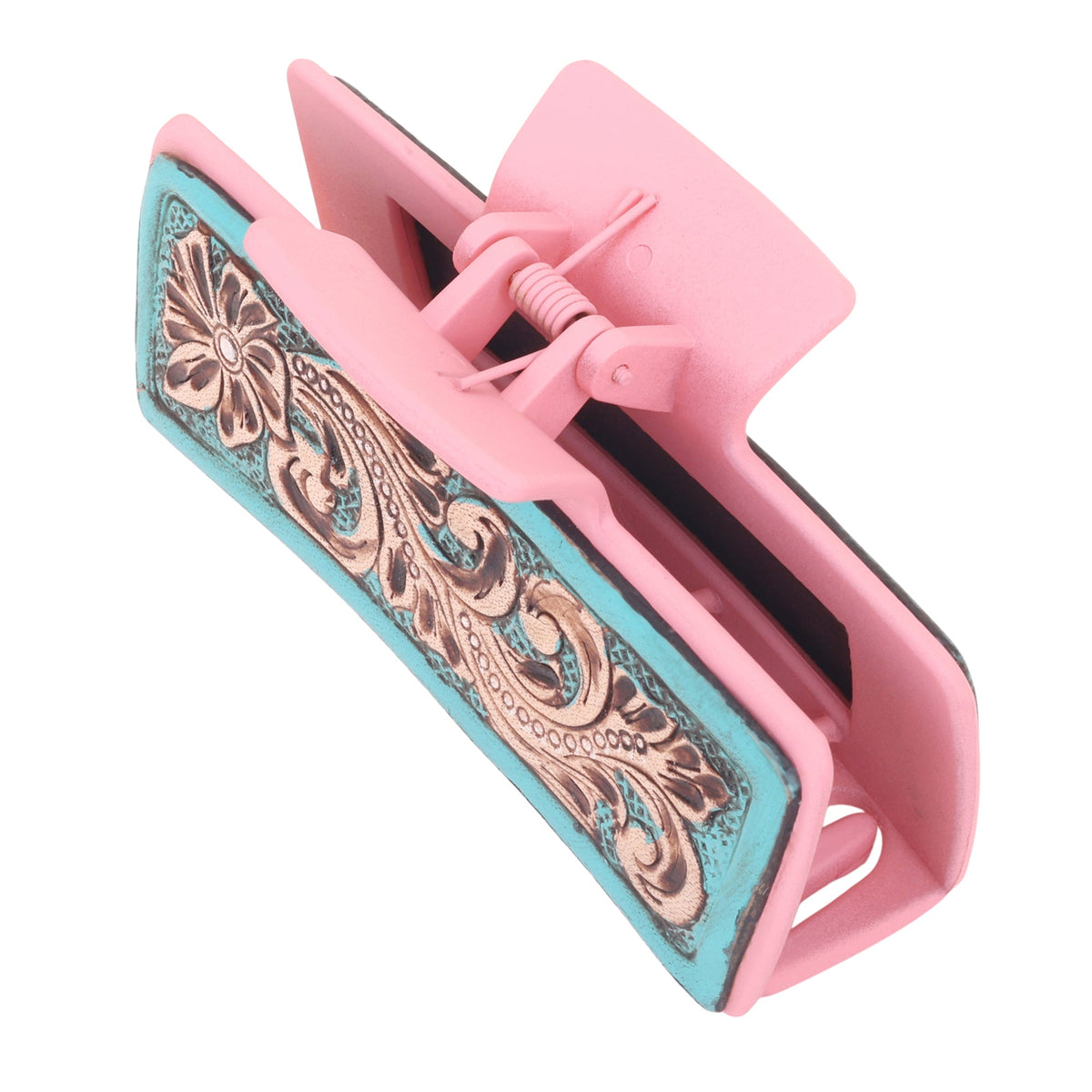 High Vista Hair Comb Clip In Pink and Brown