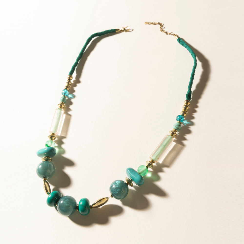 Myra Lagoon Mist Necklace in Spring Aqua