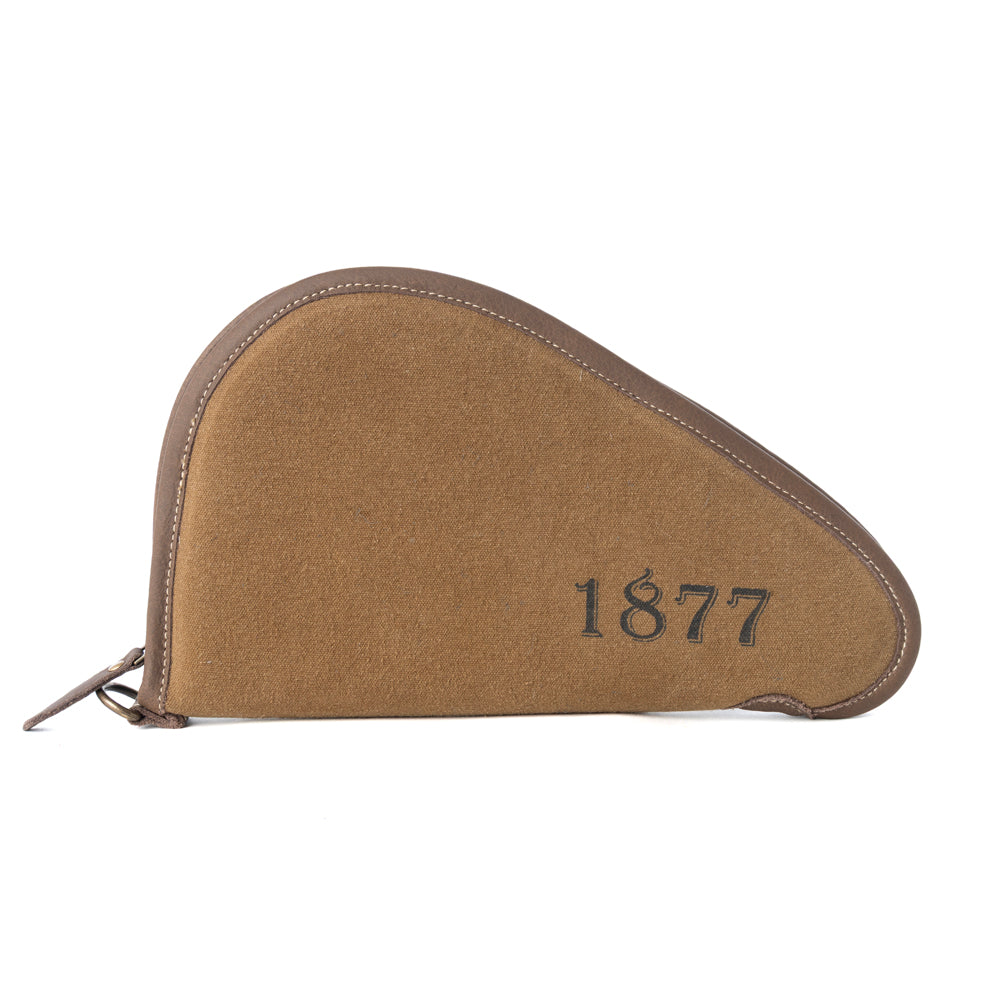 Myra Frontier Mark Cotton Leather Gun Case in Antique Olive
