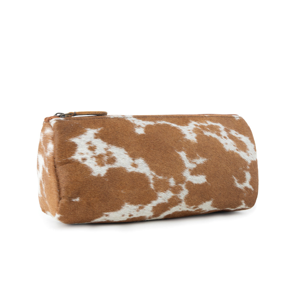 SANDY LEATHER AND HAIRON MULTI POUCH