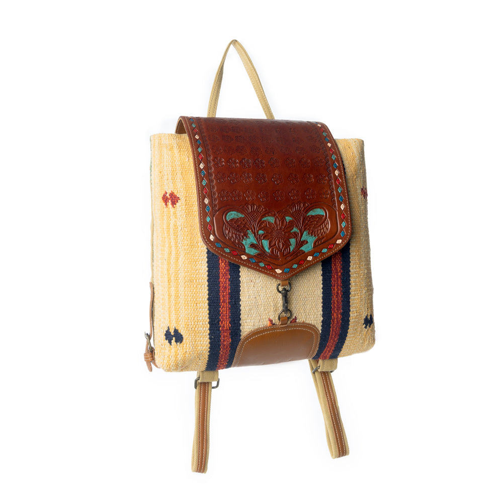 Lucent Backpack Hand-Tooled Bag.