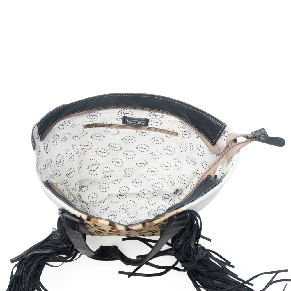 Vanilla Crème me Leather & Hairon Bag