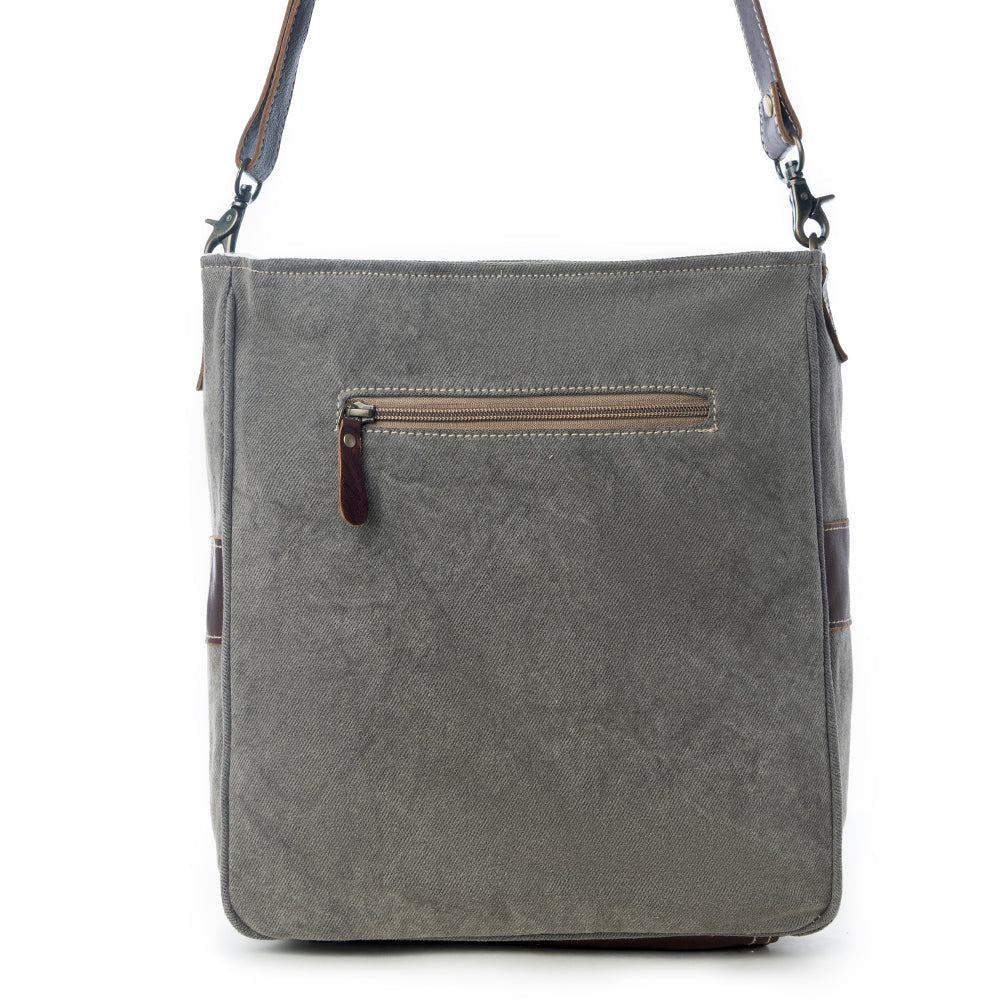 Geometric Accent Shoulder Bag