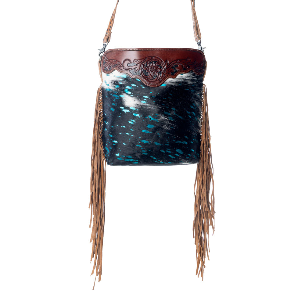 Blue moon Hand-Tooled Bag