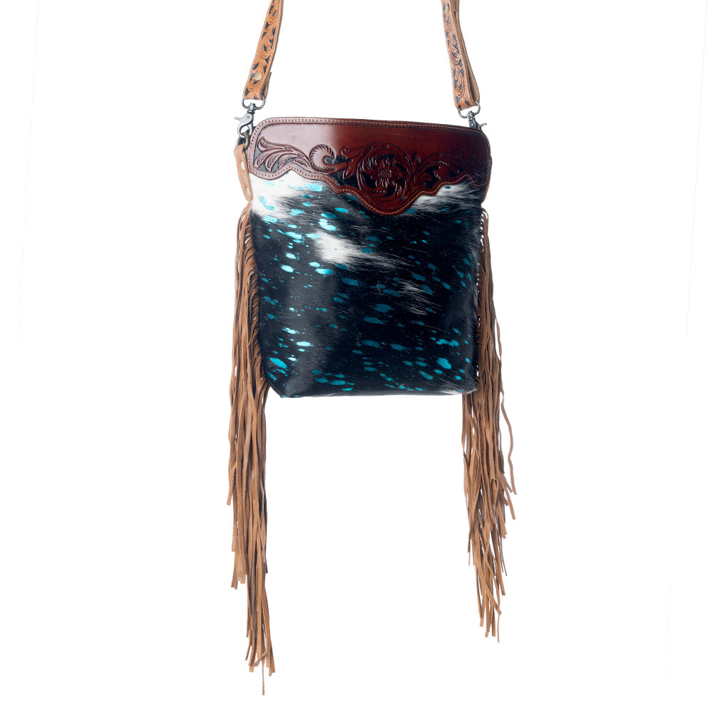 Blue moon Hand-Tooled Bag