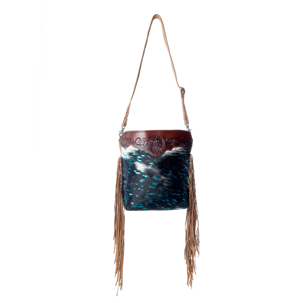Blue moon Hand-Tooled Bag