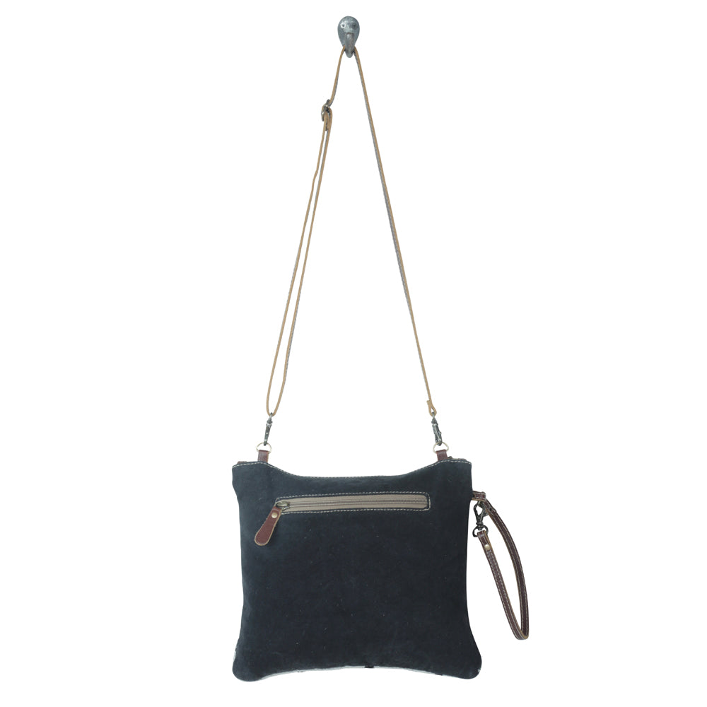 Myra Tincture Embossed Leather Crossbody Bag for Women â€“ Aztec Pattern, Adjustable Strap for Rodeo Style