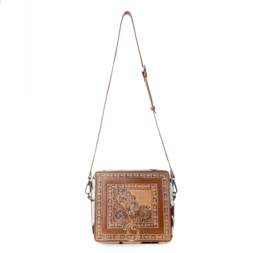 ORCHIDS HAND-TOOLED BAG