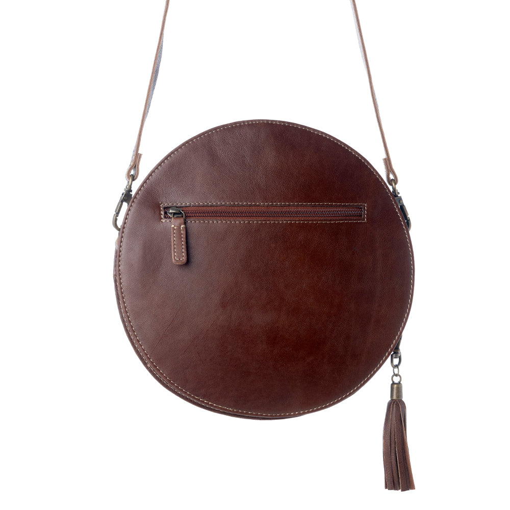 CRIMSON ORCHID ROUND BAG