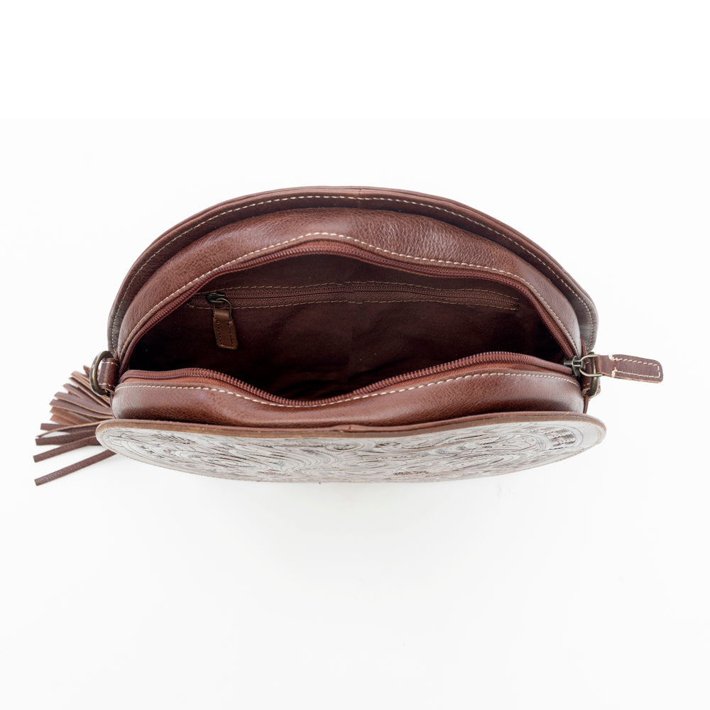 CRIMSON ORCHID ROUND BAG