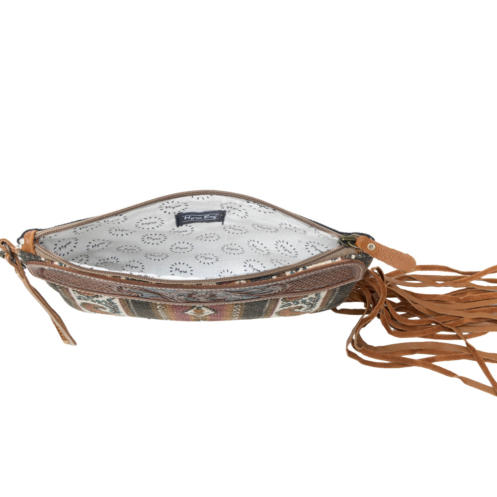 Mojave Paisley Fringed Hand-Tooled Bag