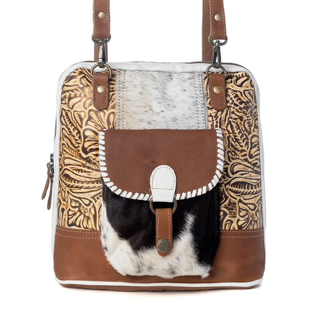 Prairie Grasslands Canvas and Hairon Backpack.