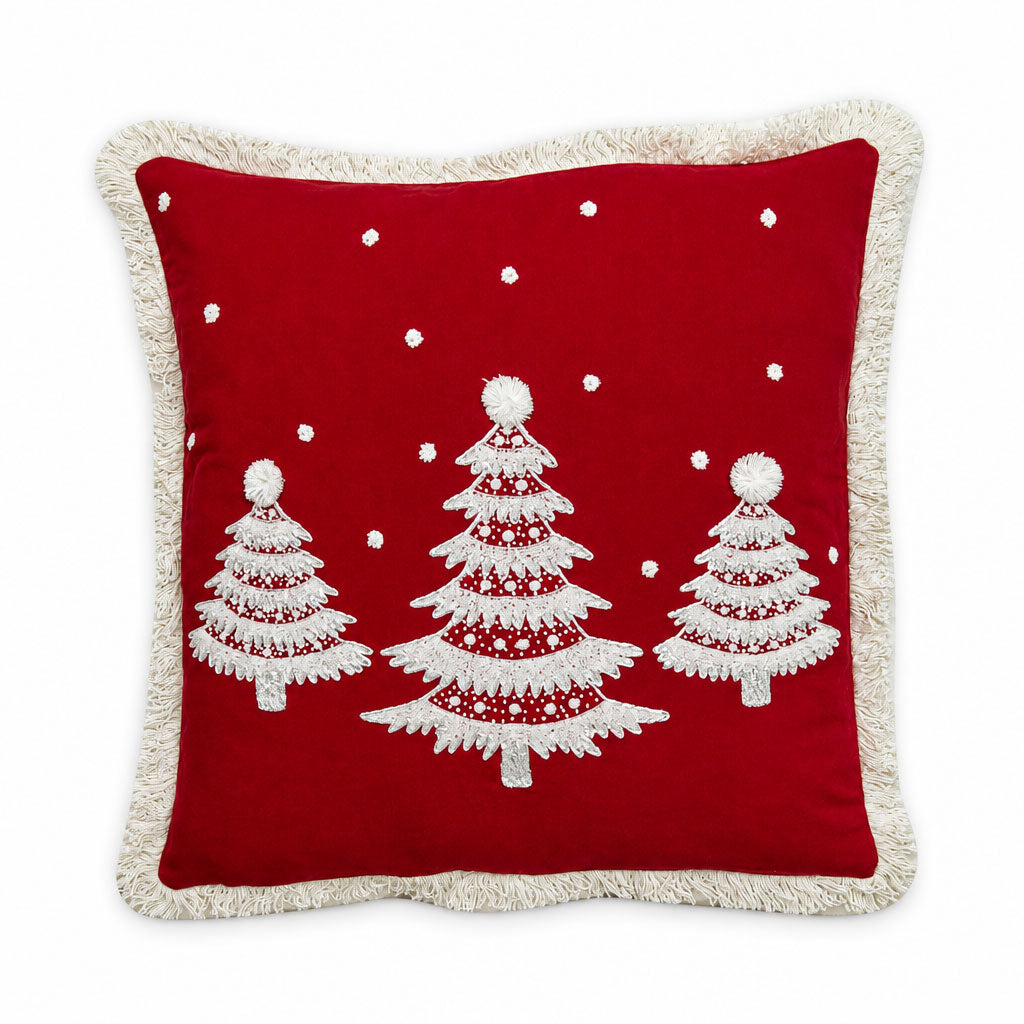 Christmas Tree Hill Cushion Cover