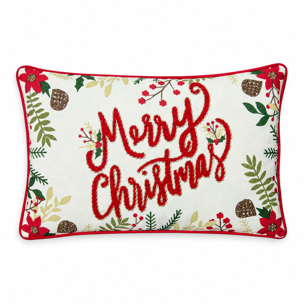 Merry Christmas Vintage Memories Cushion Cover