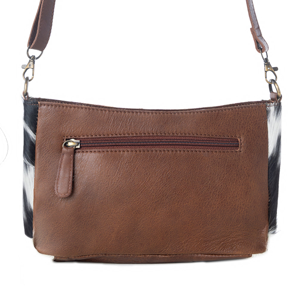 Marta Plains Leather & Hairon Bag