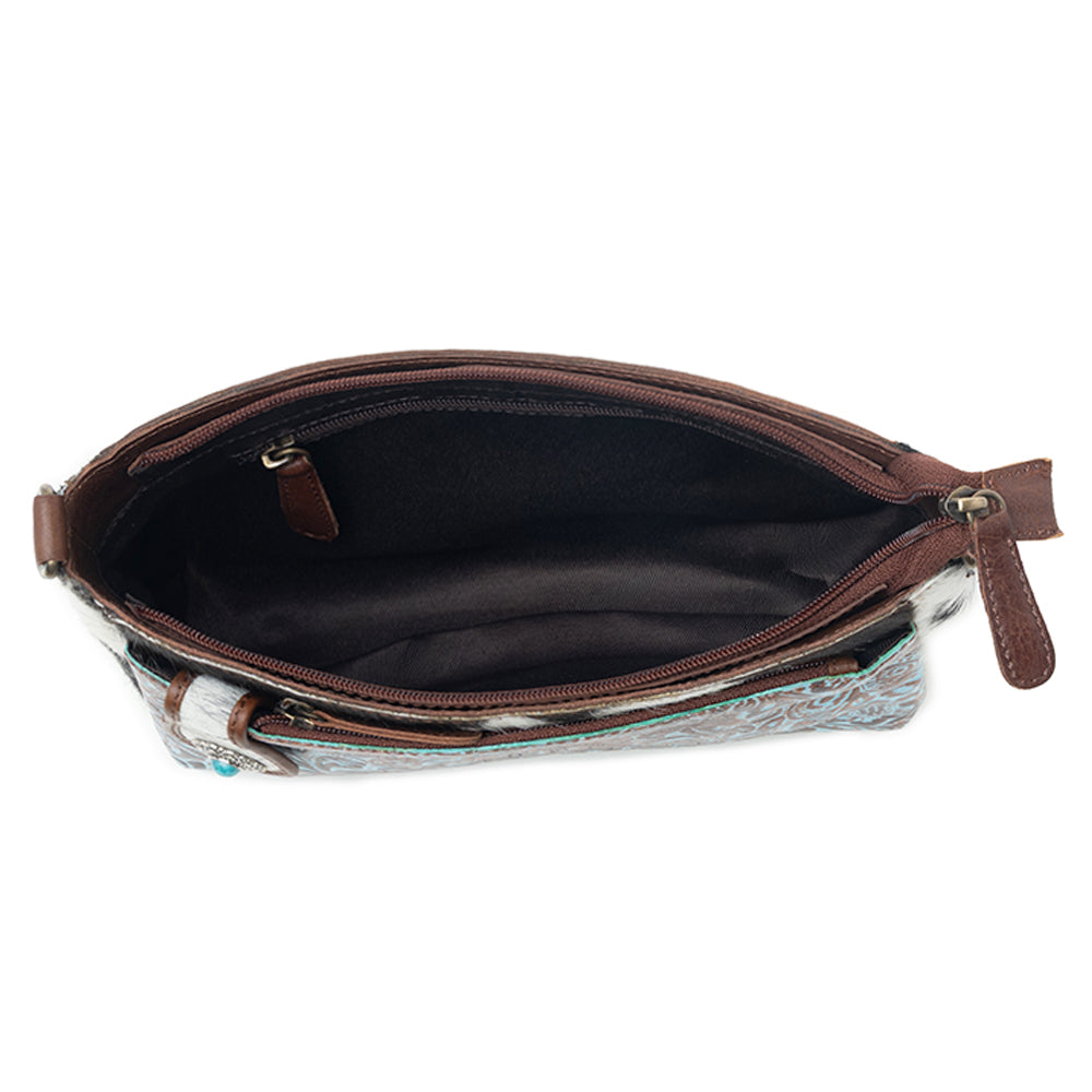 Marta Plains Leather & Hairon Bag