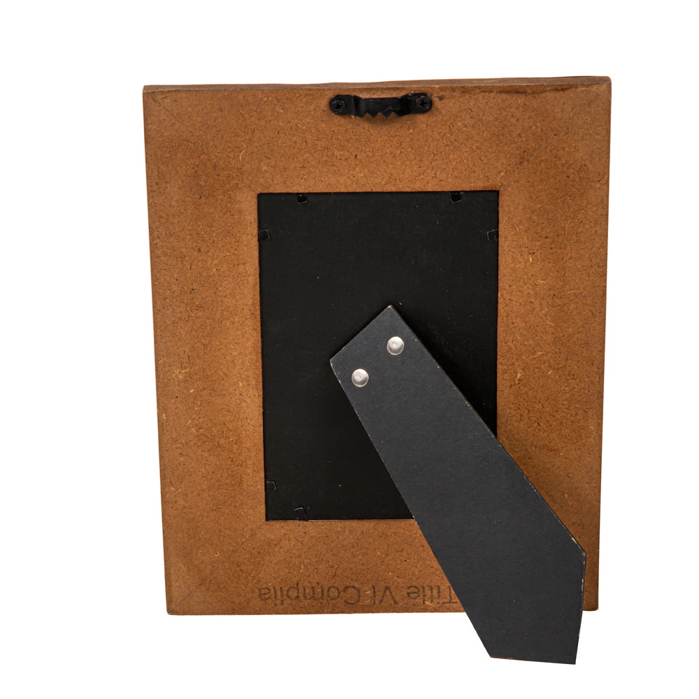 Myra Mesa Plateau Photo Frame with handtooled leather for home decor in western style
