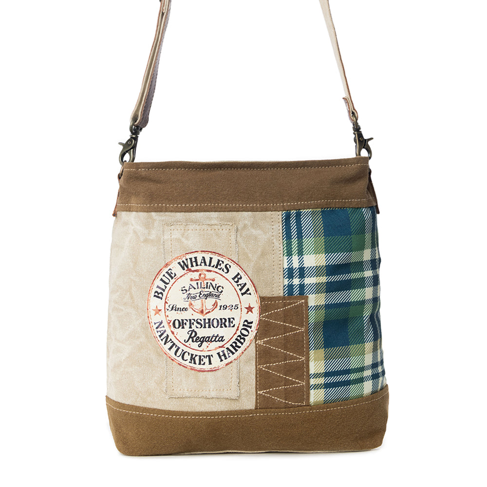 Blue Whales Bay Shoulder Bag