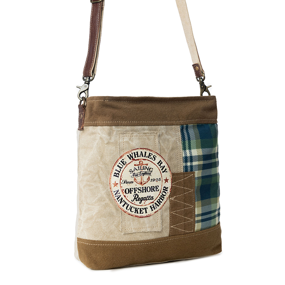 Blue Whales Bay Shoulder Bag