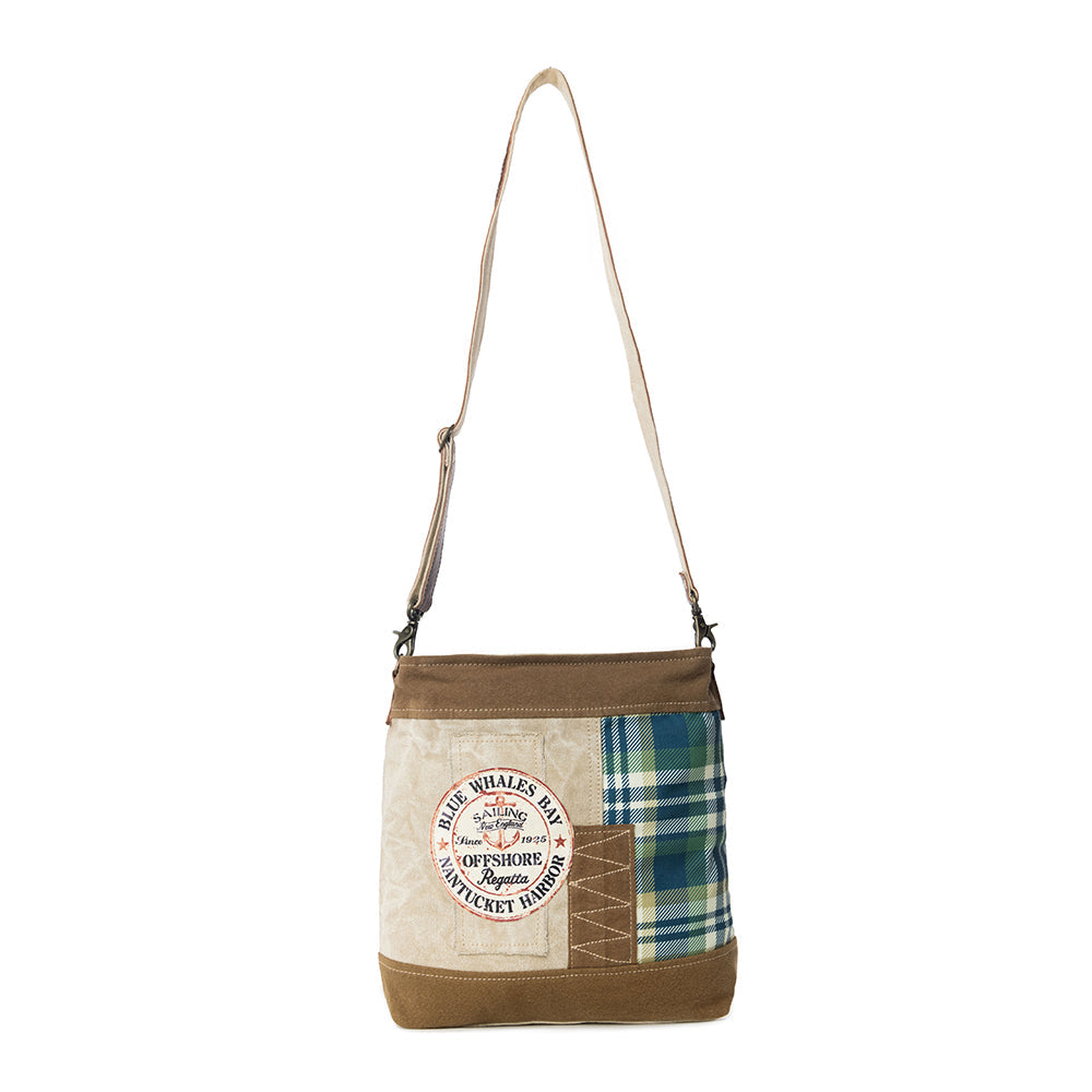 Blue Whales Bay Shoulder Bag