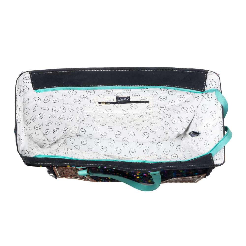 Galaxy Fire Weekender Hand-Tooled Bag