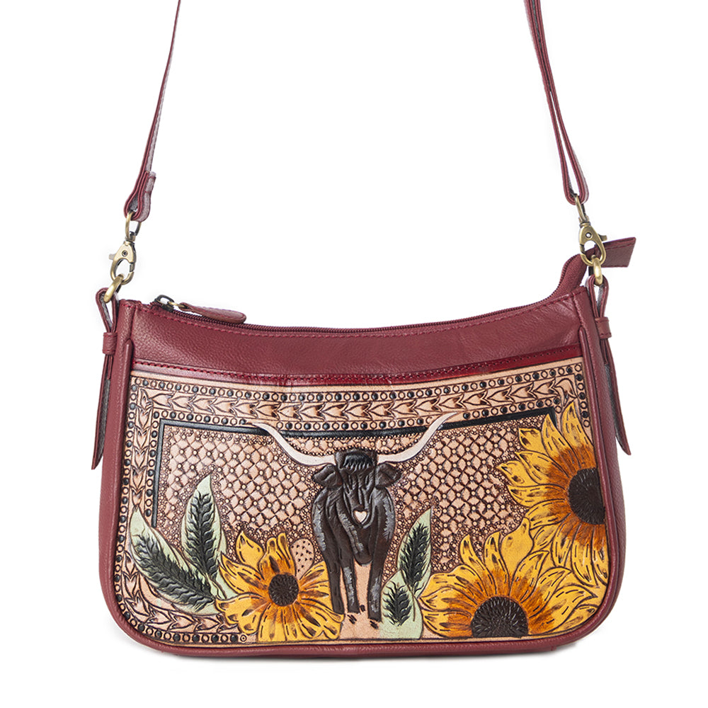 On the Trail Home Hand-tooled Bag