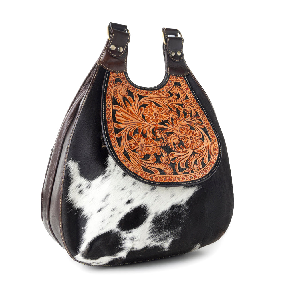 Daisy Hill Trail Hand-tooled Backpack Bag