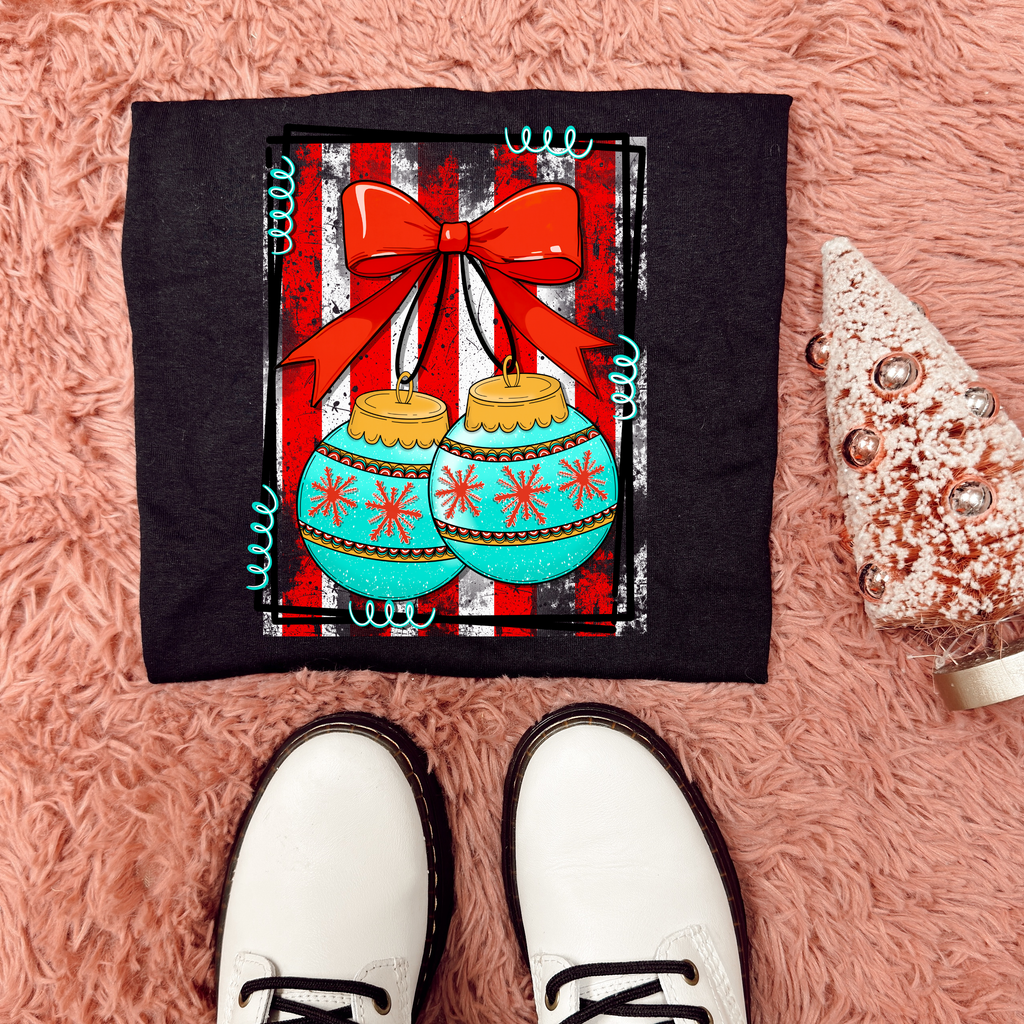 Christmas ornaments tee