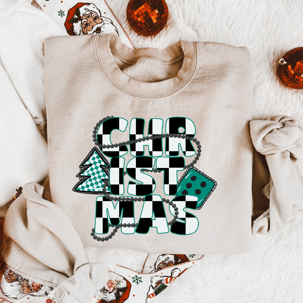 Checkered Christmas crew