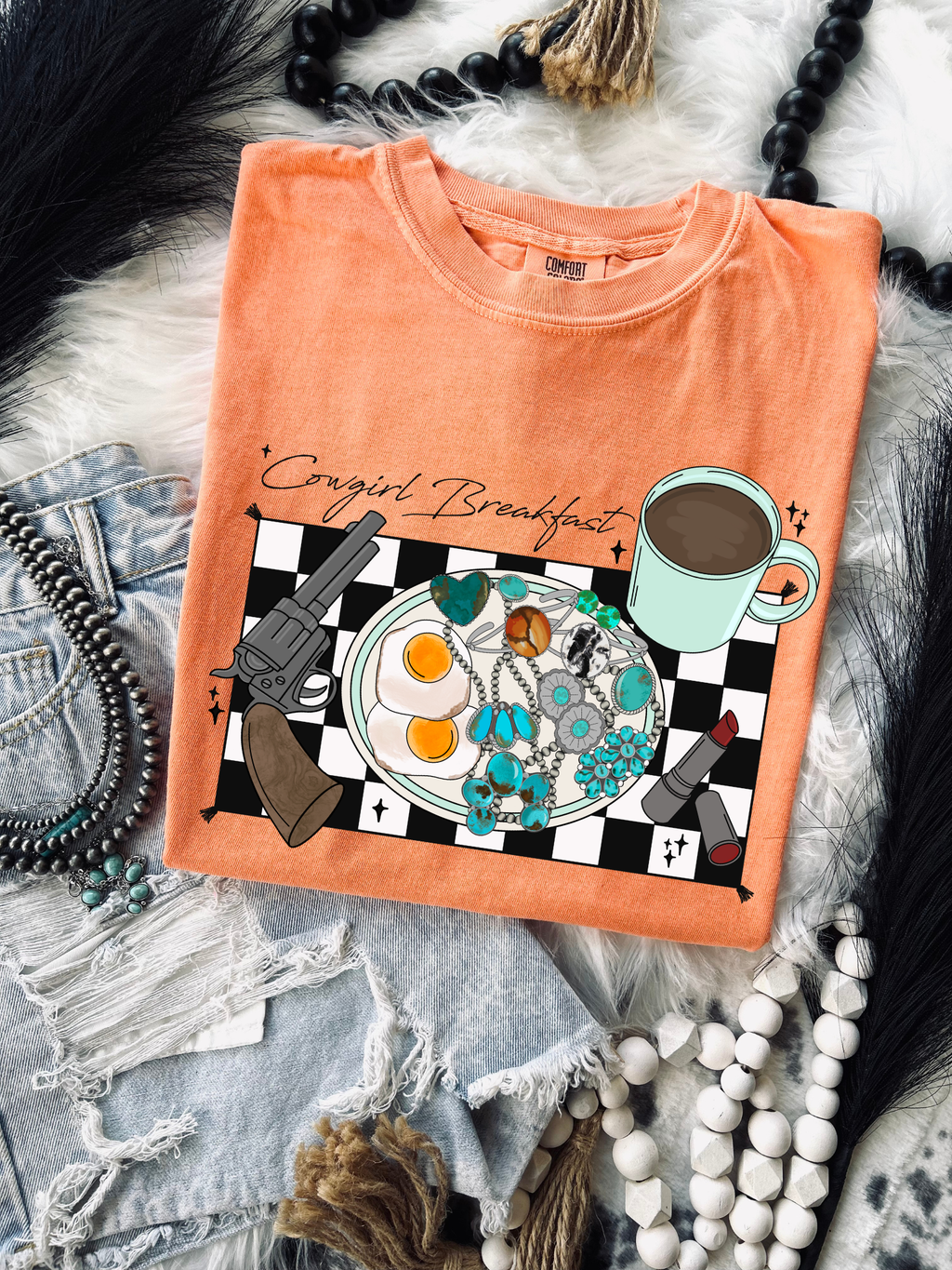 Cowgirl Breakfast tee