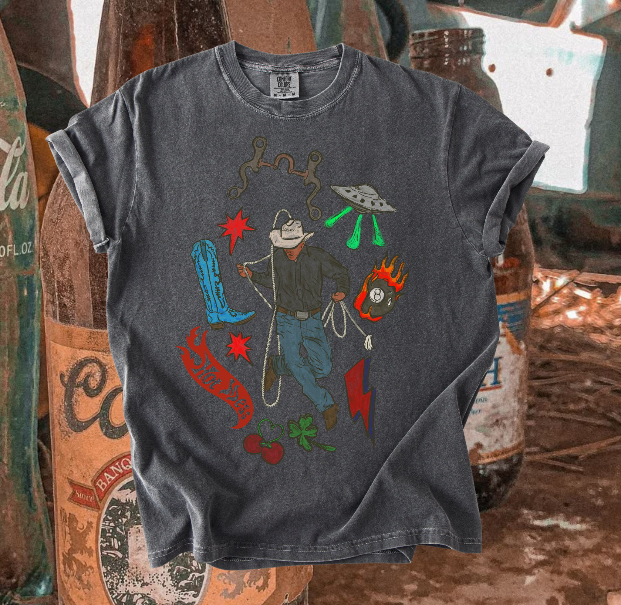 Untamed Cowboy tee