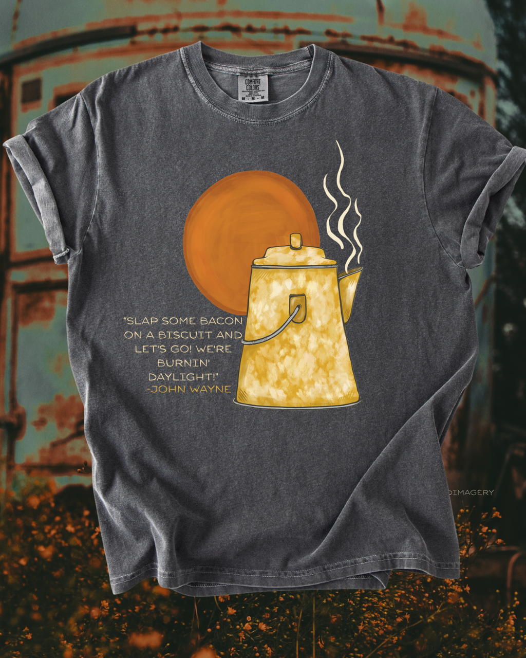 John Wayne-slap some bacon tee