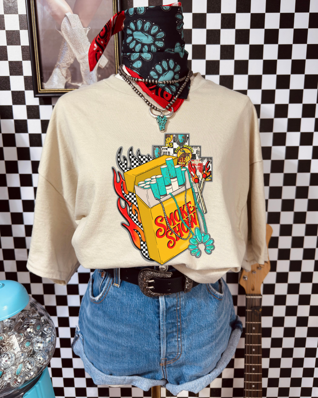 Turq Smokeshow Cigs Tee