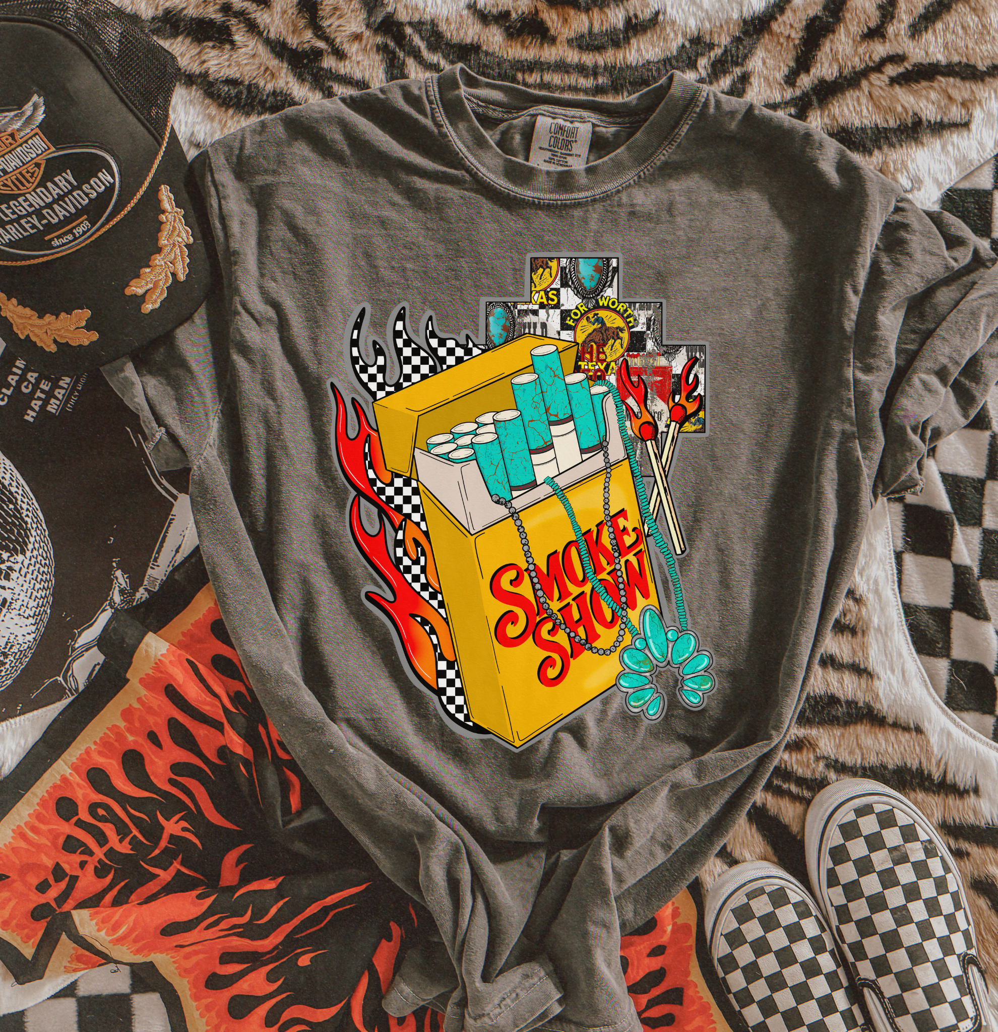 Turq Smokeshow Cigs Tee