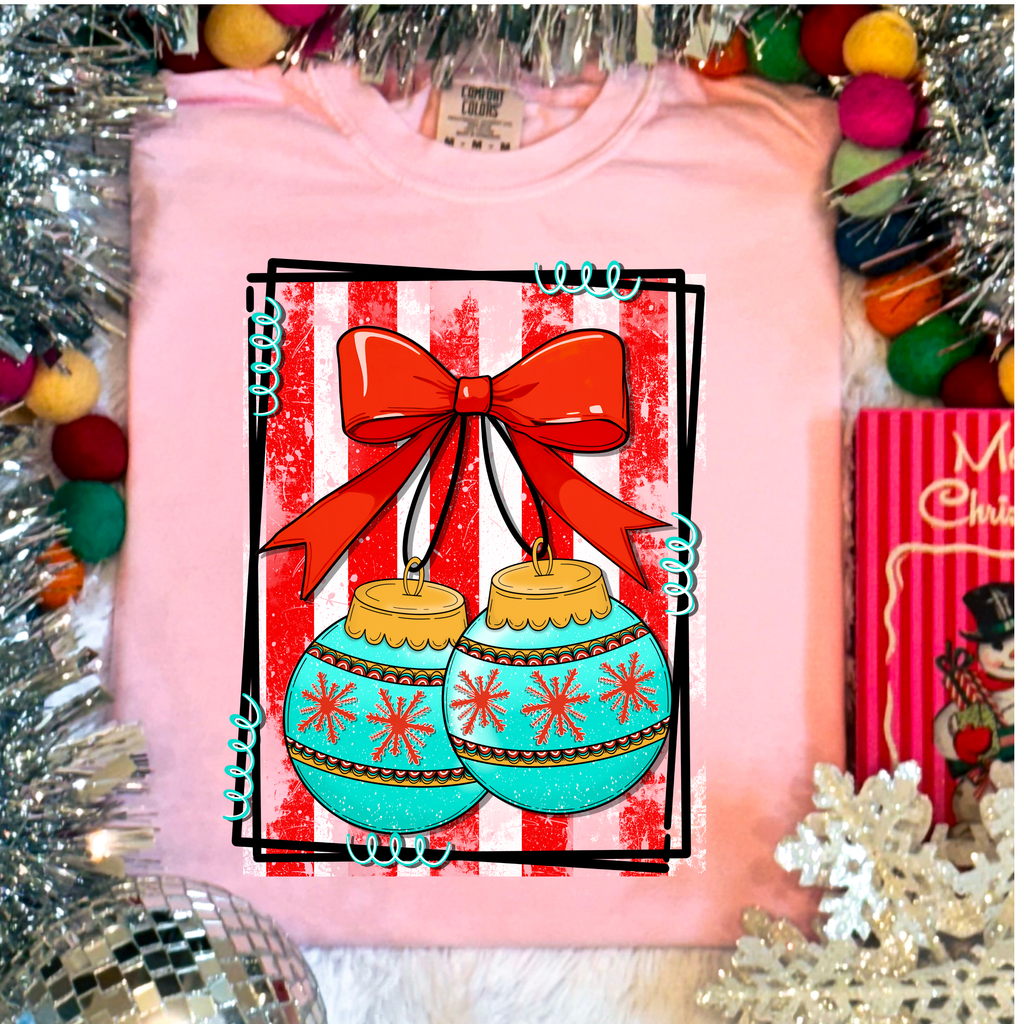 Christmas ornaments tee