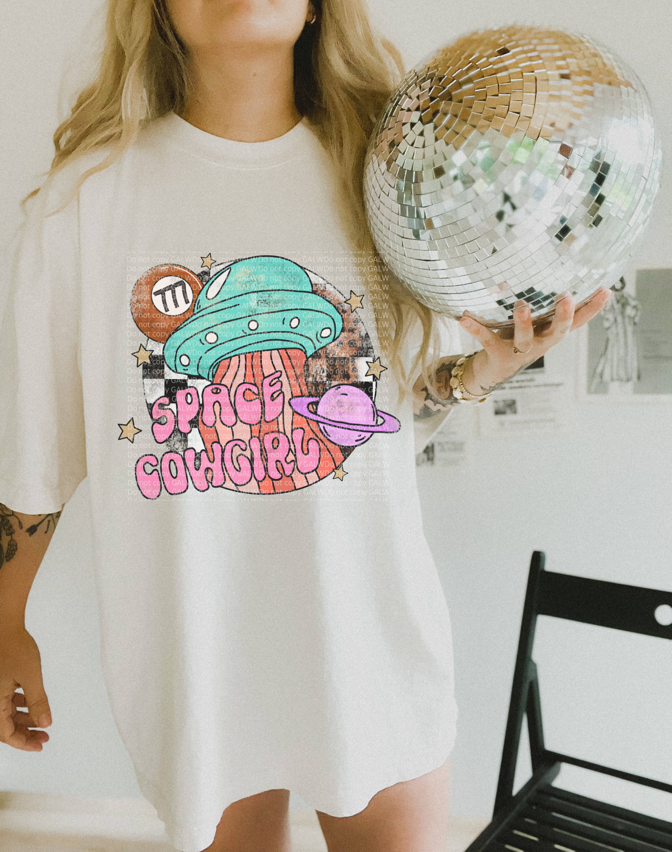 Space cowgirl tee or sweatshirt