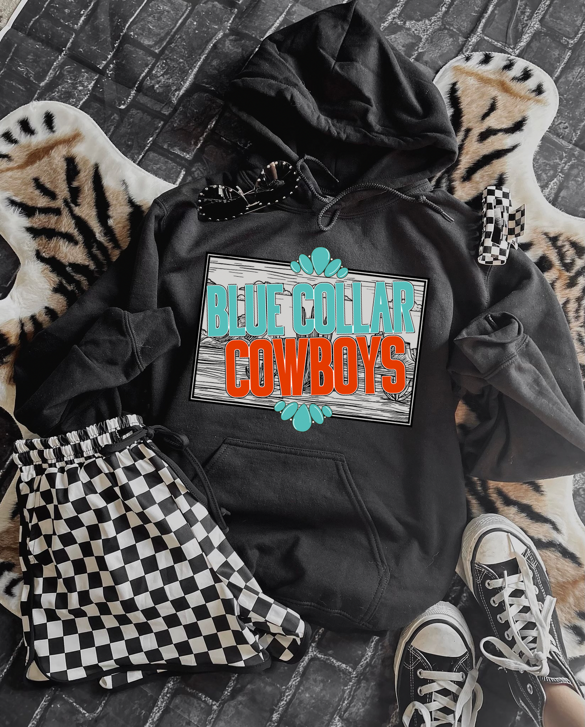Blue Collar Cowboys Hoodie