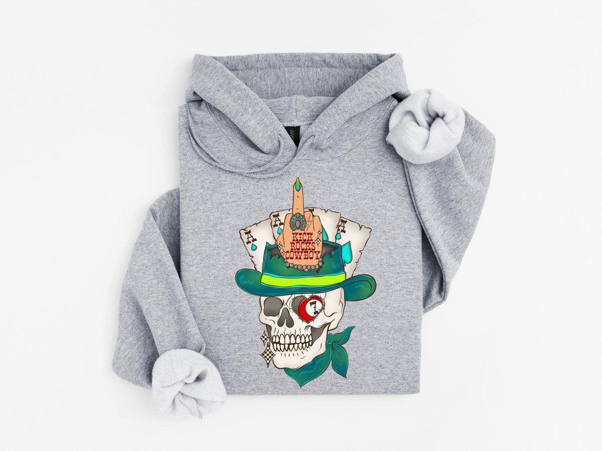 Kick Rocks Cowboy Hoodie