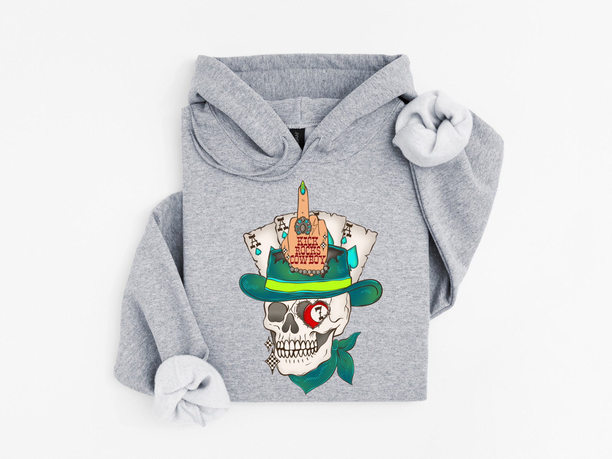 Kick Rocks Cowboy Hoodie