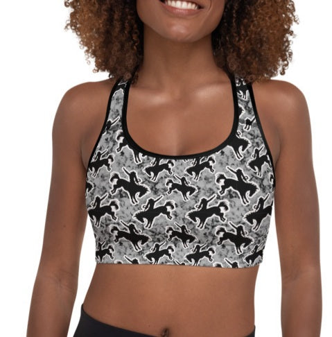Rodeo Bronc Padded Sports Bra